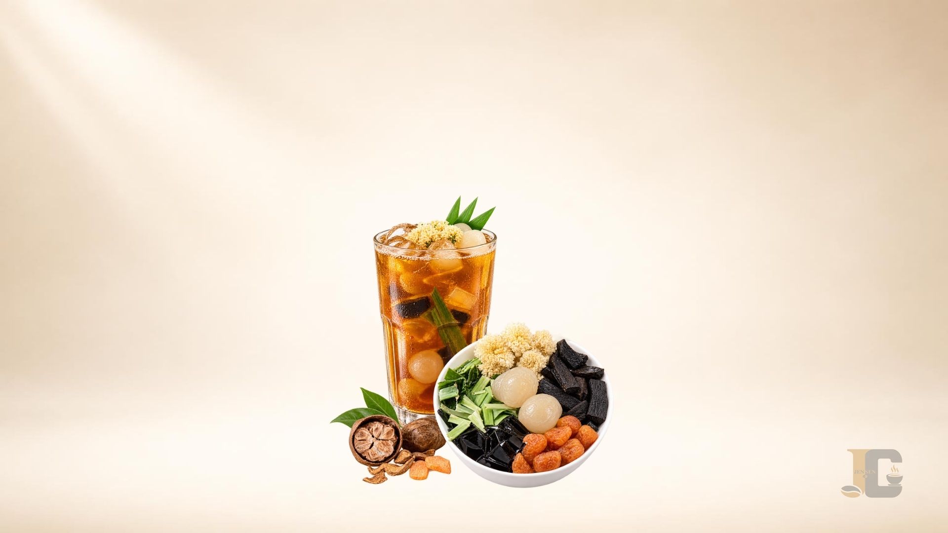 Minh họa Trà sâm lục vị hạt chia